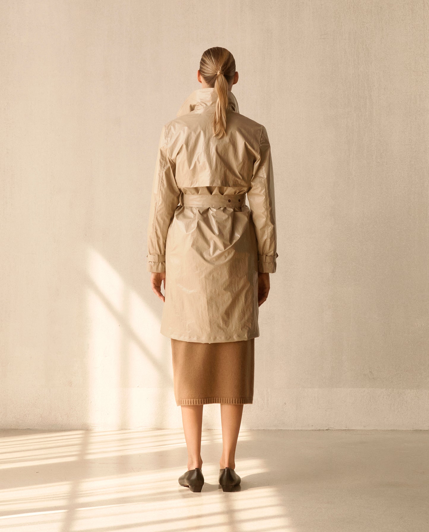 Double Breasted Trench - Tan