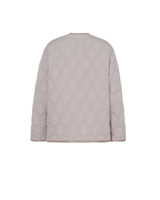 COLLARLESS QUILTED JACKET