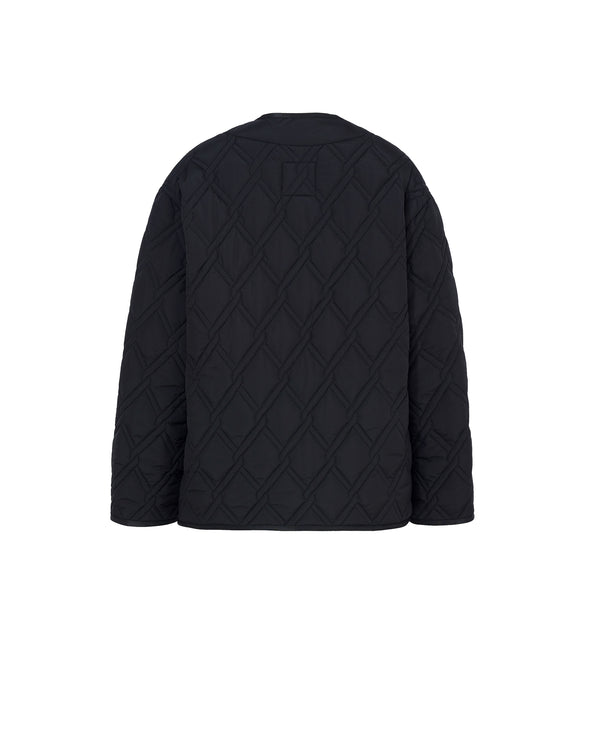 COLLARLESS QUILTED JACKET Jane Post