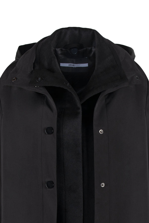 High Collar Cashmere Double Coat - Jane Post