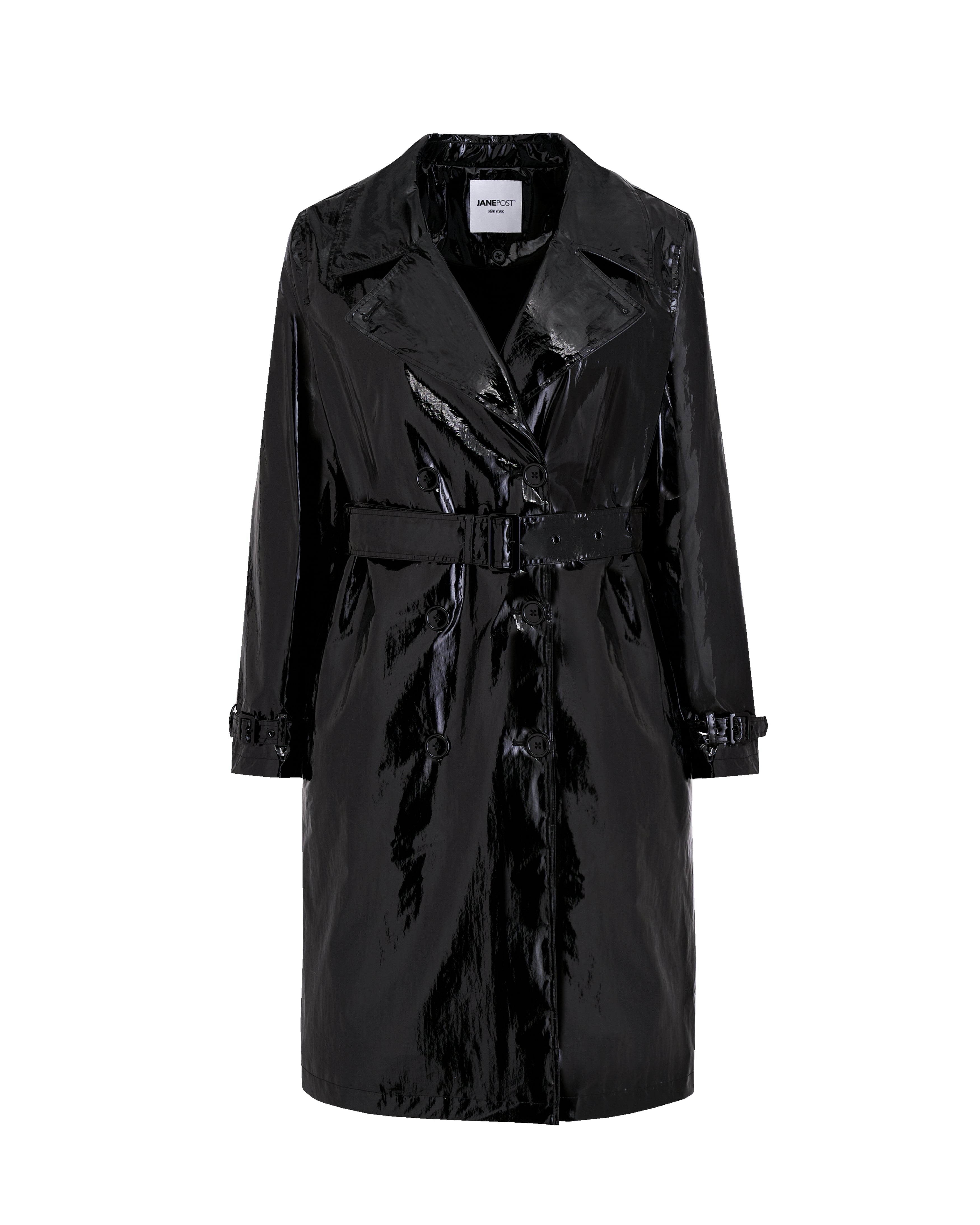 Double Breasted Trench - Black Jane Post Double Breasted Trench - Black Jane Post