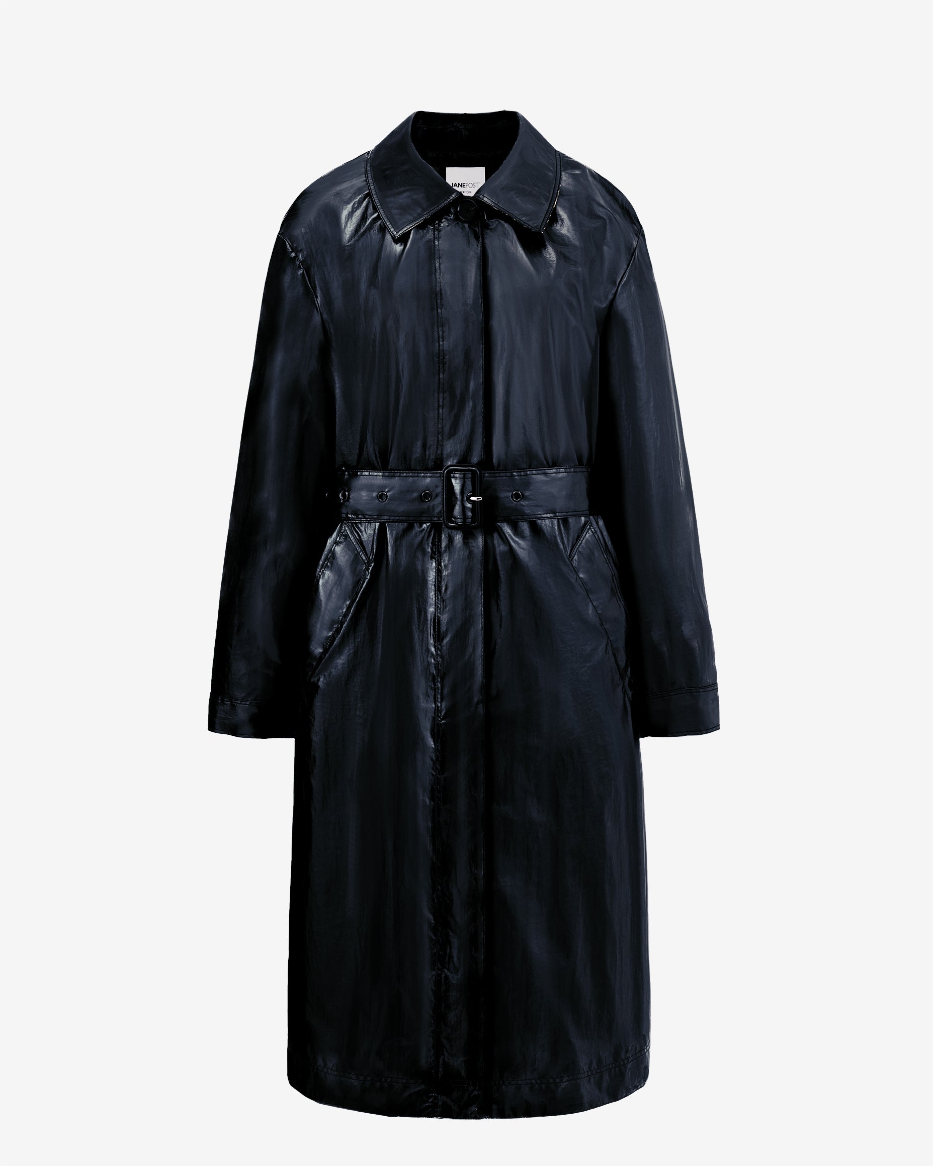 Single Breasted Trench - Black – Jane Post
