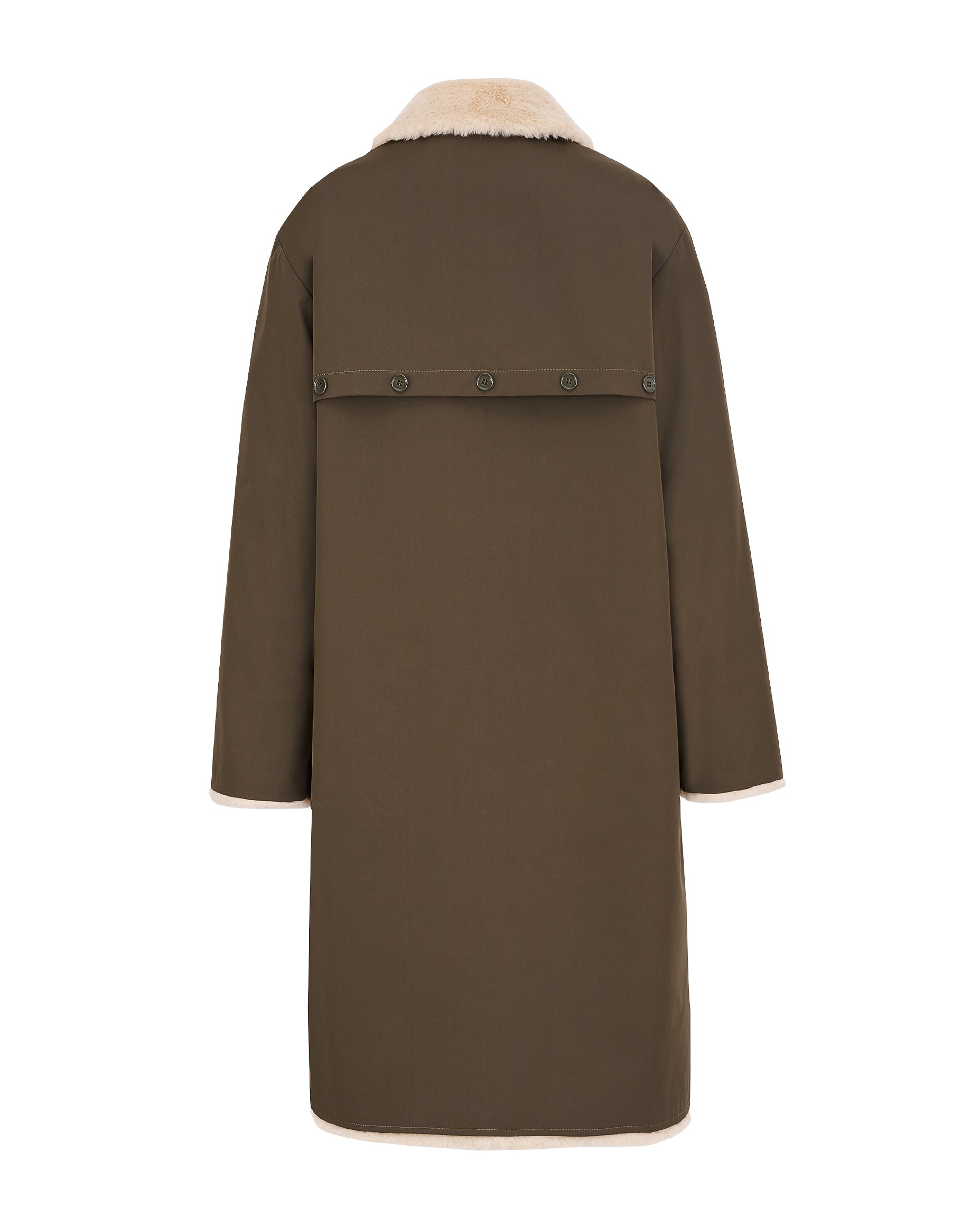Pile Lined Winter Coat - Olive – Jane Post