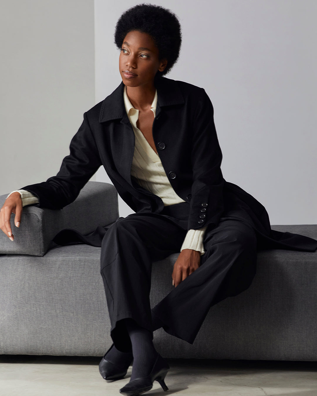 LORO PIANA CASHMERE CLASSIC COAT