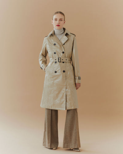 All season waterproof trench - Tan