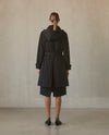 Perfect Trench with Detachable Wool Lining - Black