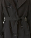 Perfect Trench with Detachable Wool Lining - Black