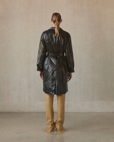 Single Breasted Trench - Black