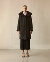 Pile Lined Storm Coat - Black