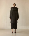 Pile Lined Storm Coat - Black