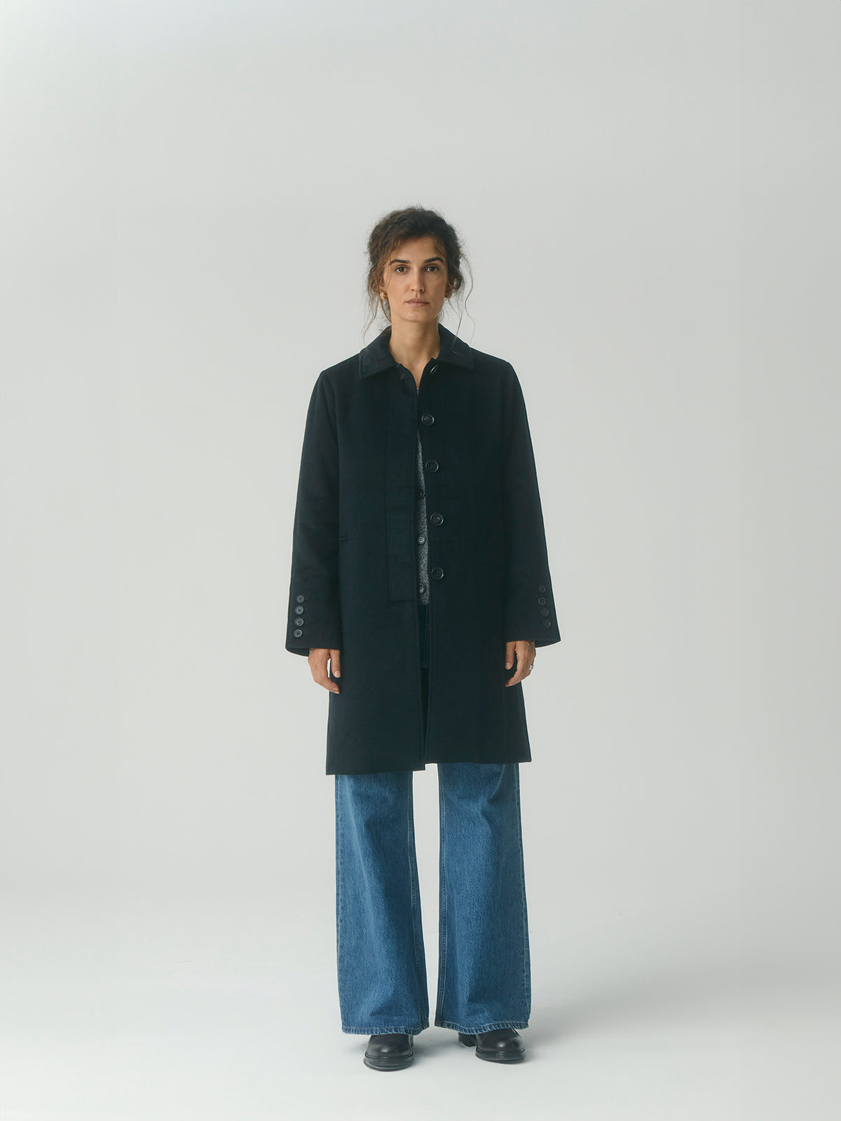 Cashmere Classic Coat - Black
