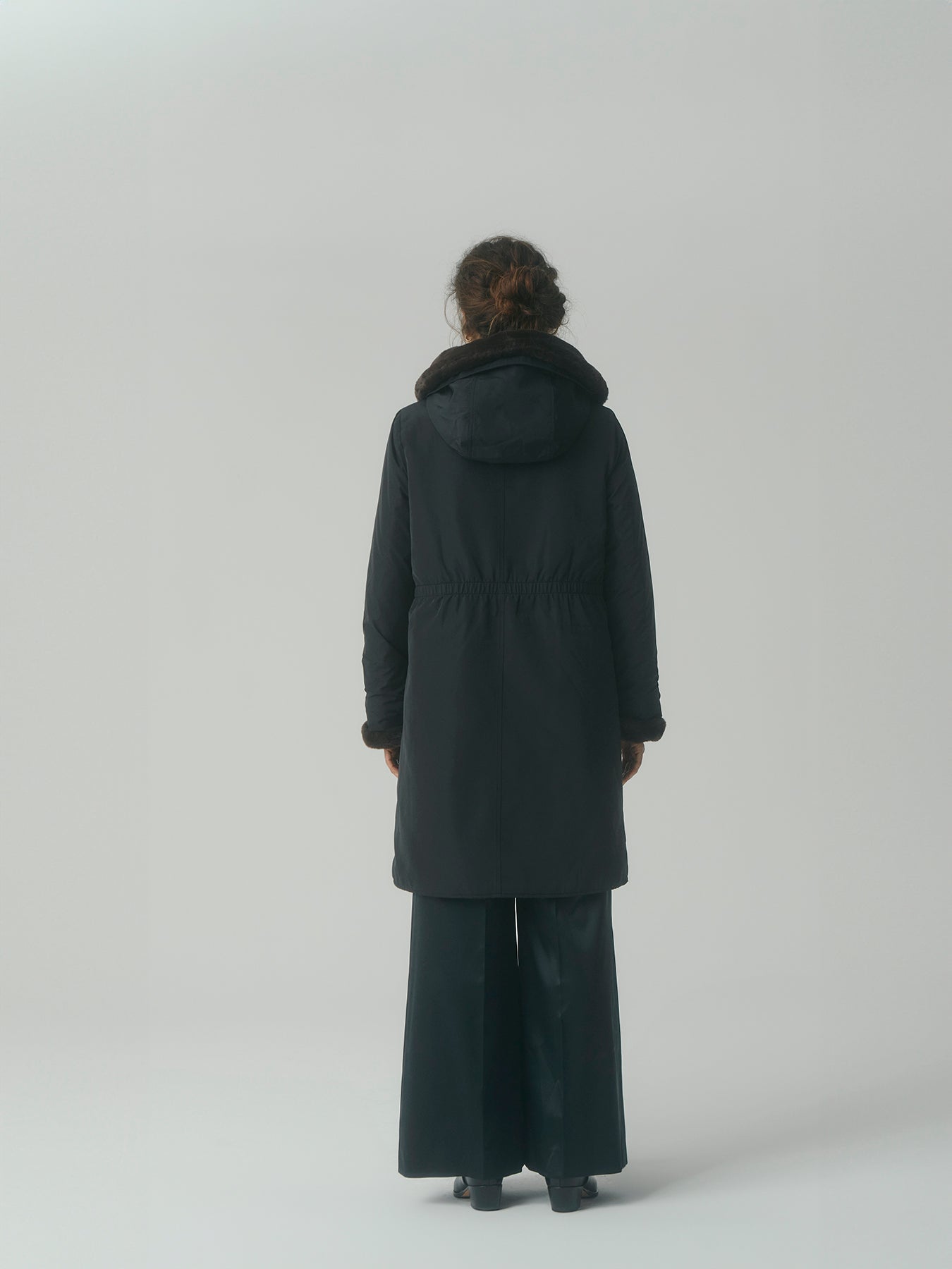 Pile Lined Storm Coat - Black – Jane Post