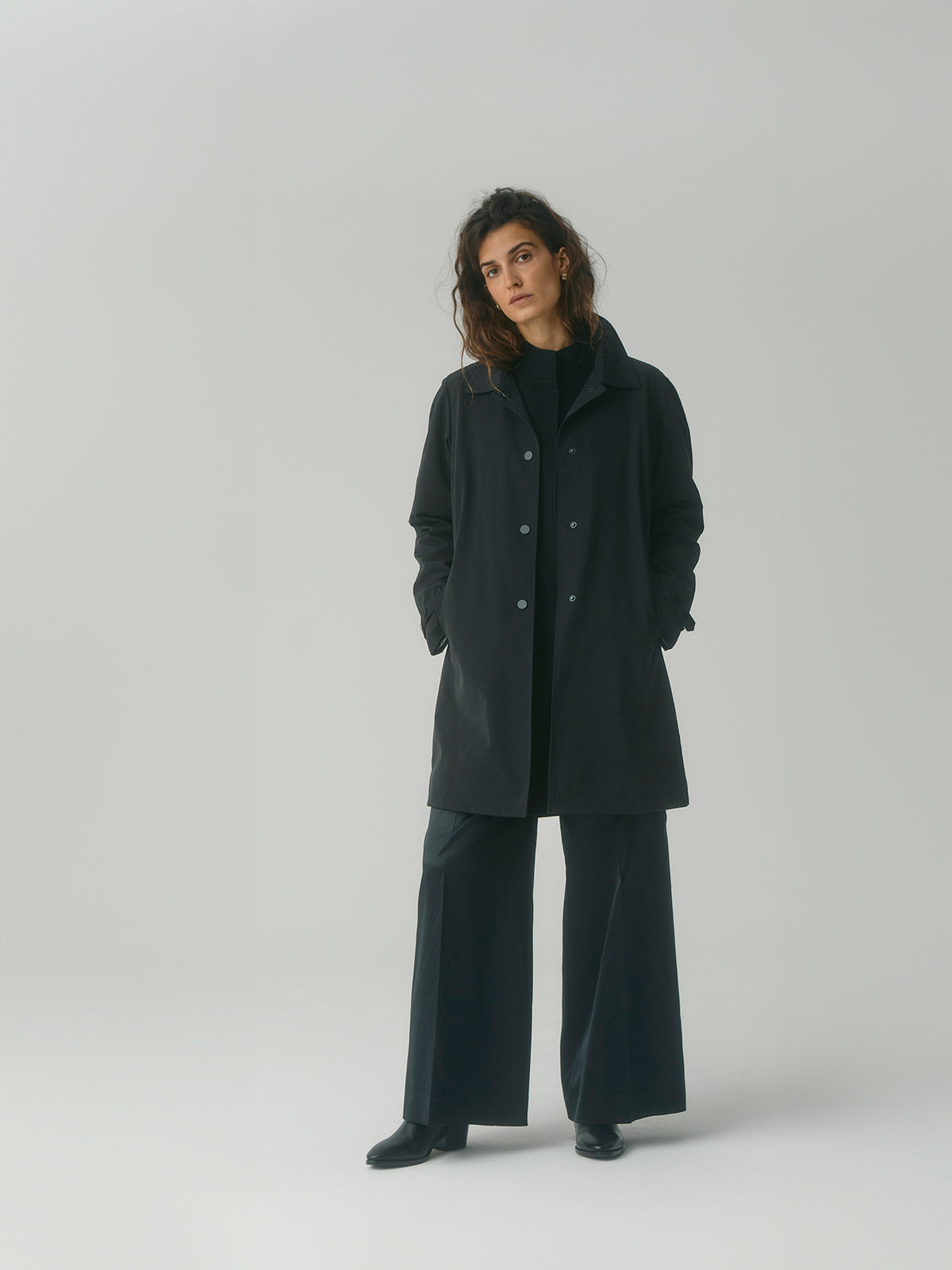Black Iconic Cashmere Double Coat