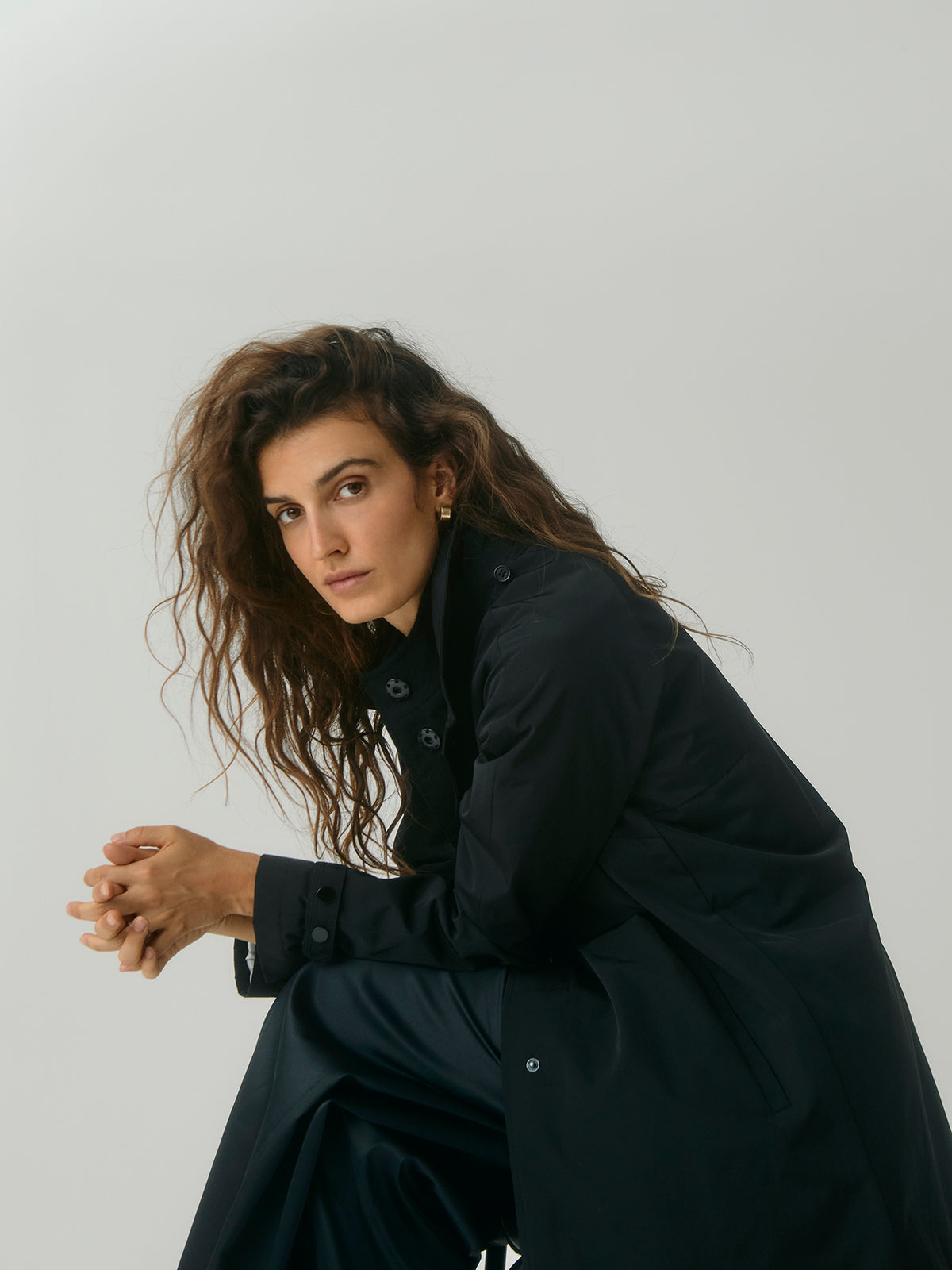 Black Iconic Cashmere Double Coat