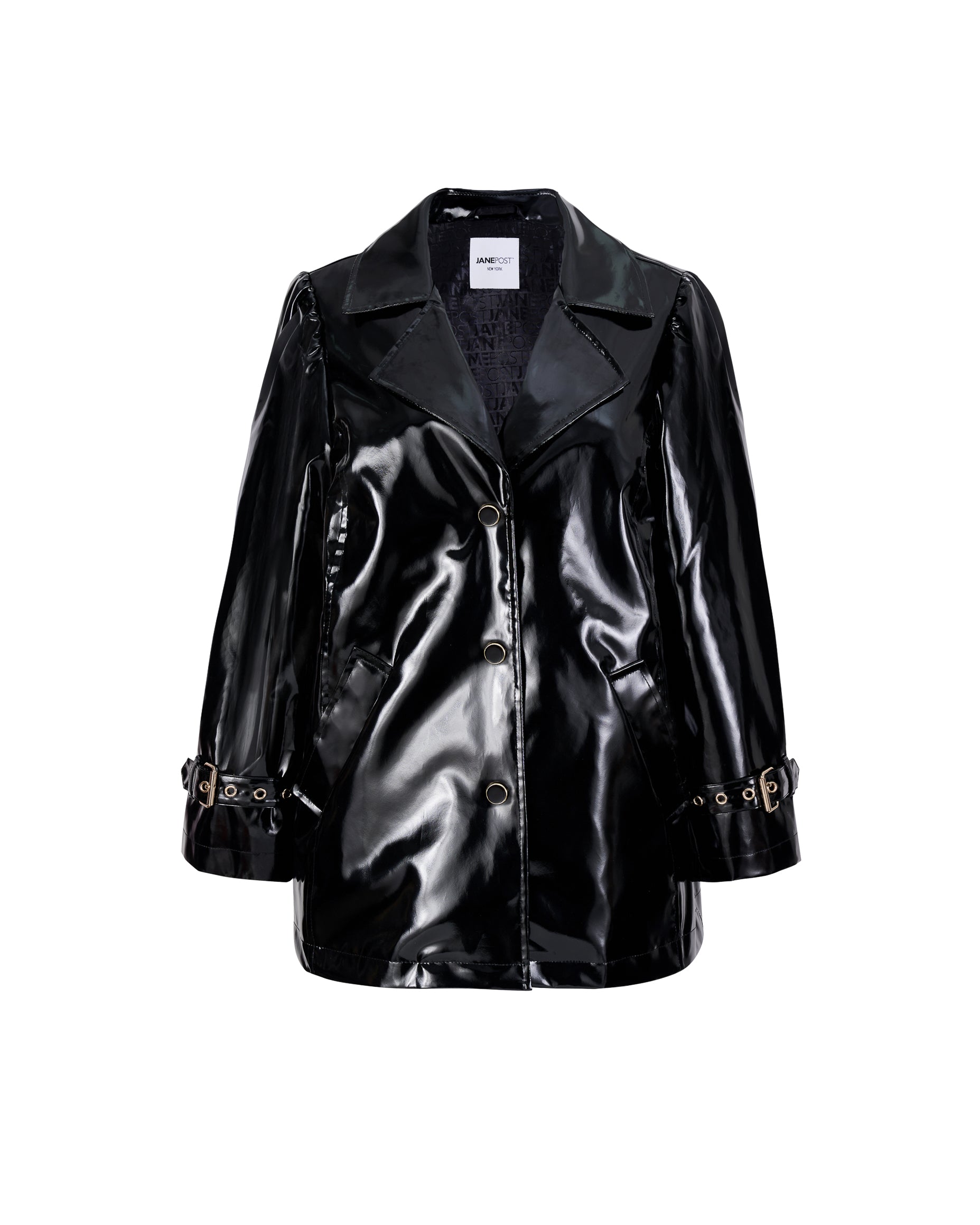 Slicker Trench Jacket - Black - Jane Post
