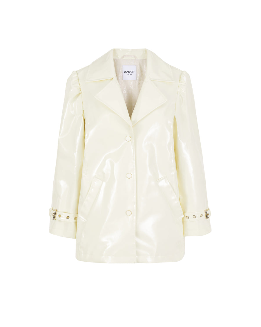 chic short trench jacket - Jane Post