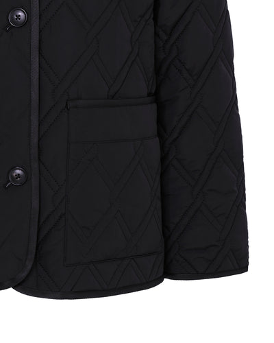 COLLARLESS QUILTED JACKET