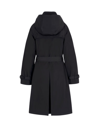 Perfect Trench with Detachable Wool Lining - Black