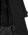 Perfect Trench with Detachable Wool Lining - Black