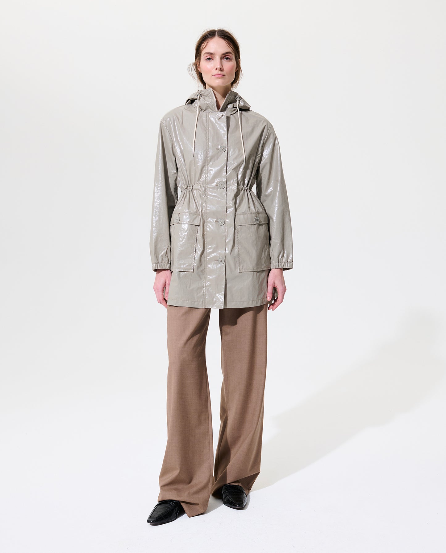 Hamptons Parka - Warm Grey