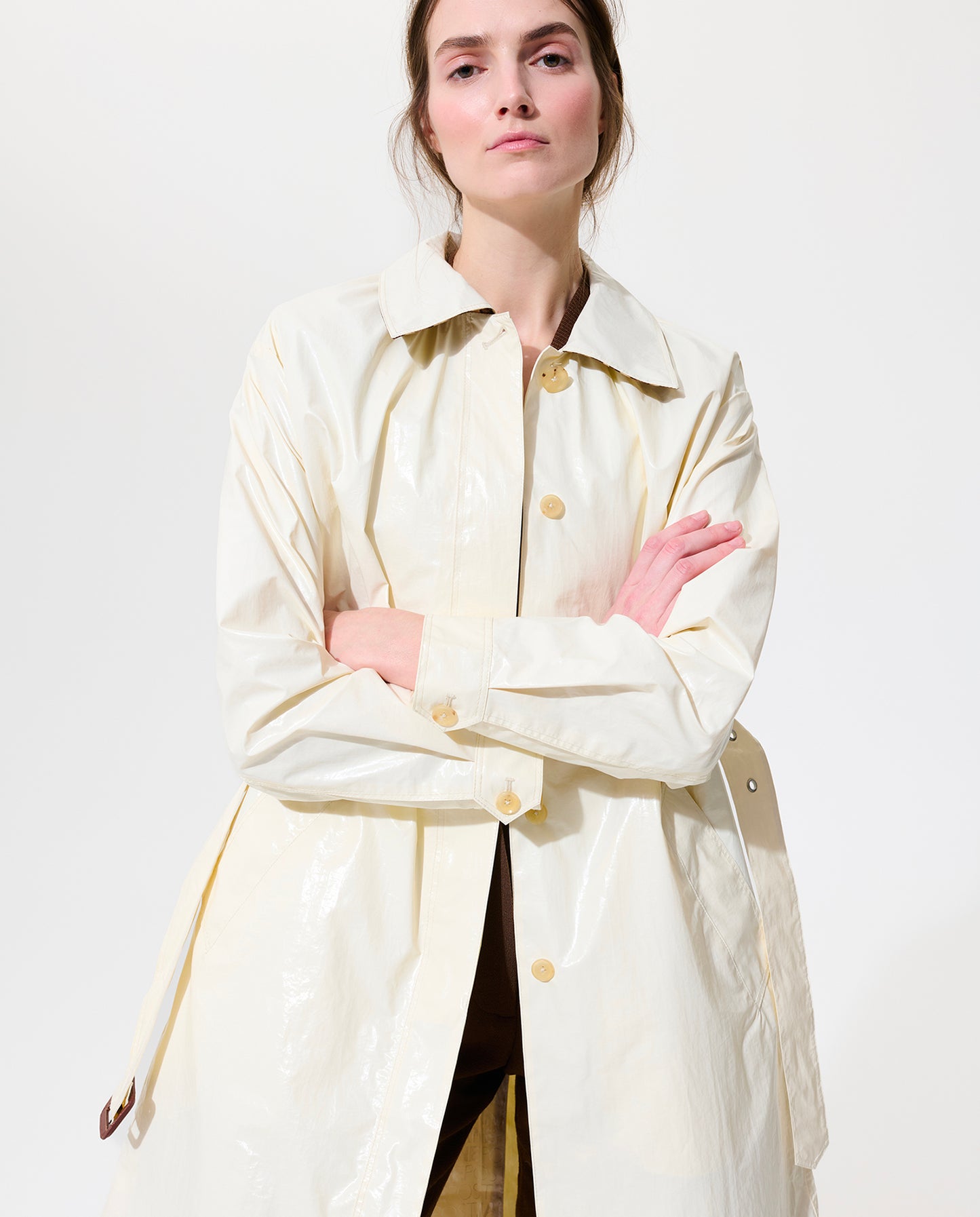 Single Breasted Trench - Daisy Petal