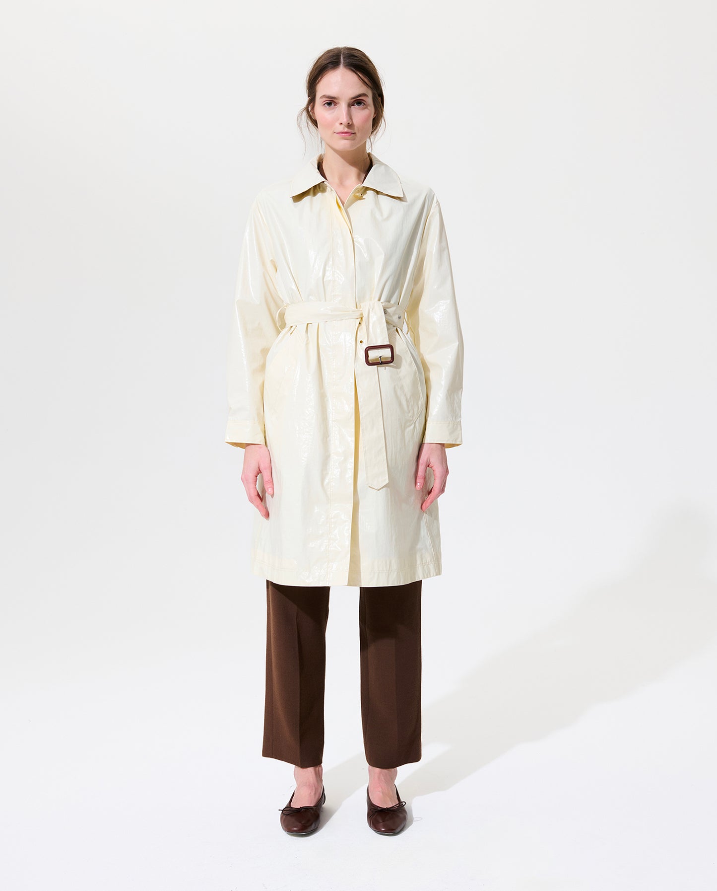 Single Breasted Trench - Daisy Petal