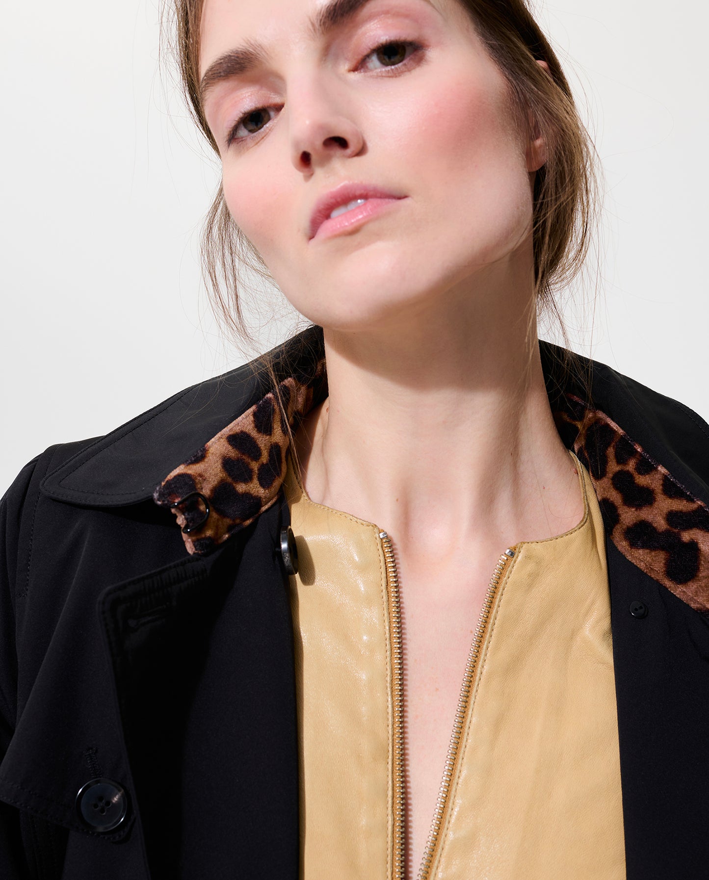 Perfect Trench with Detachable Wool Lining - Black