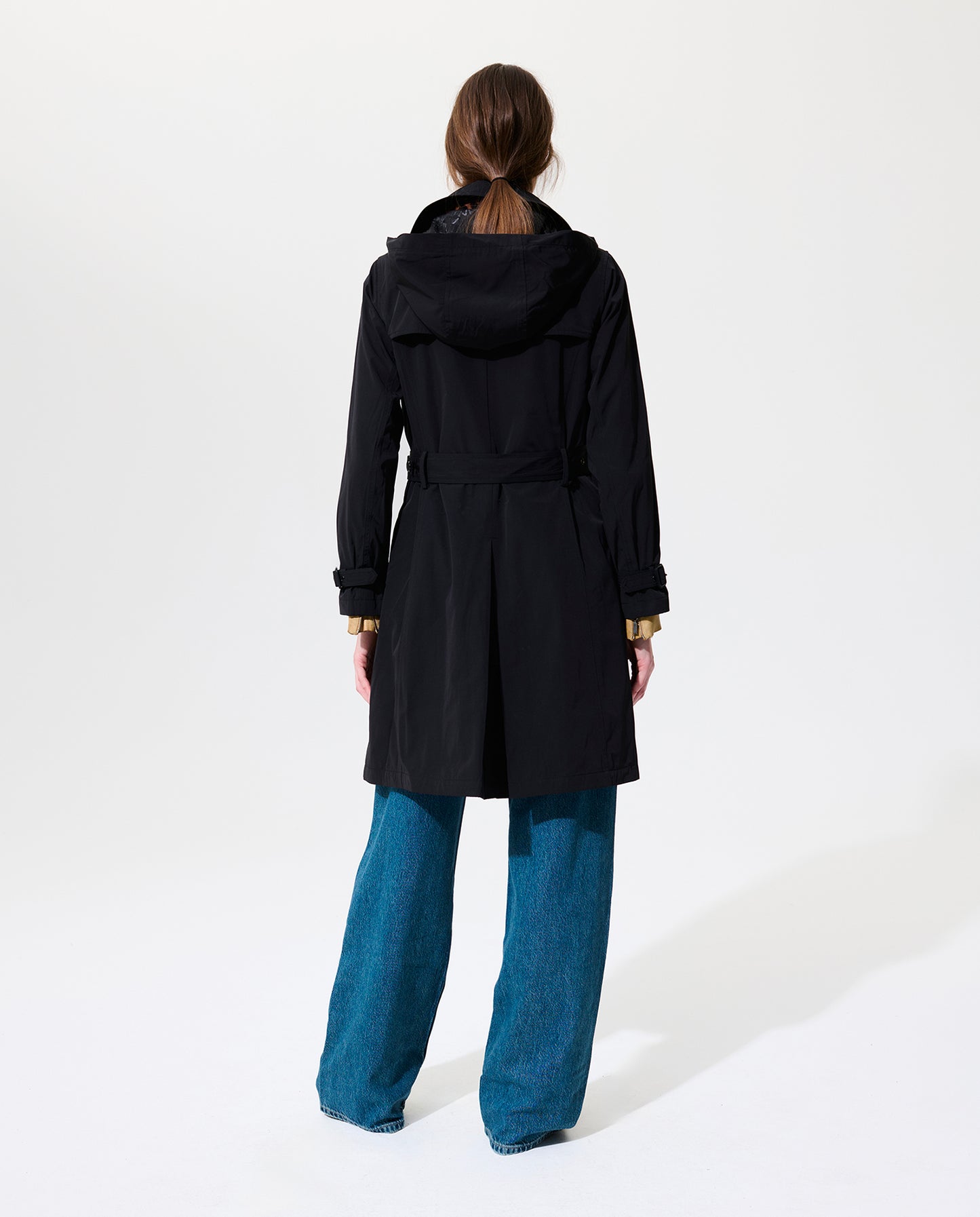 Perfect Trench with Detachable Wool Lining - Black