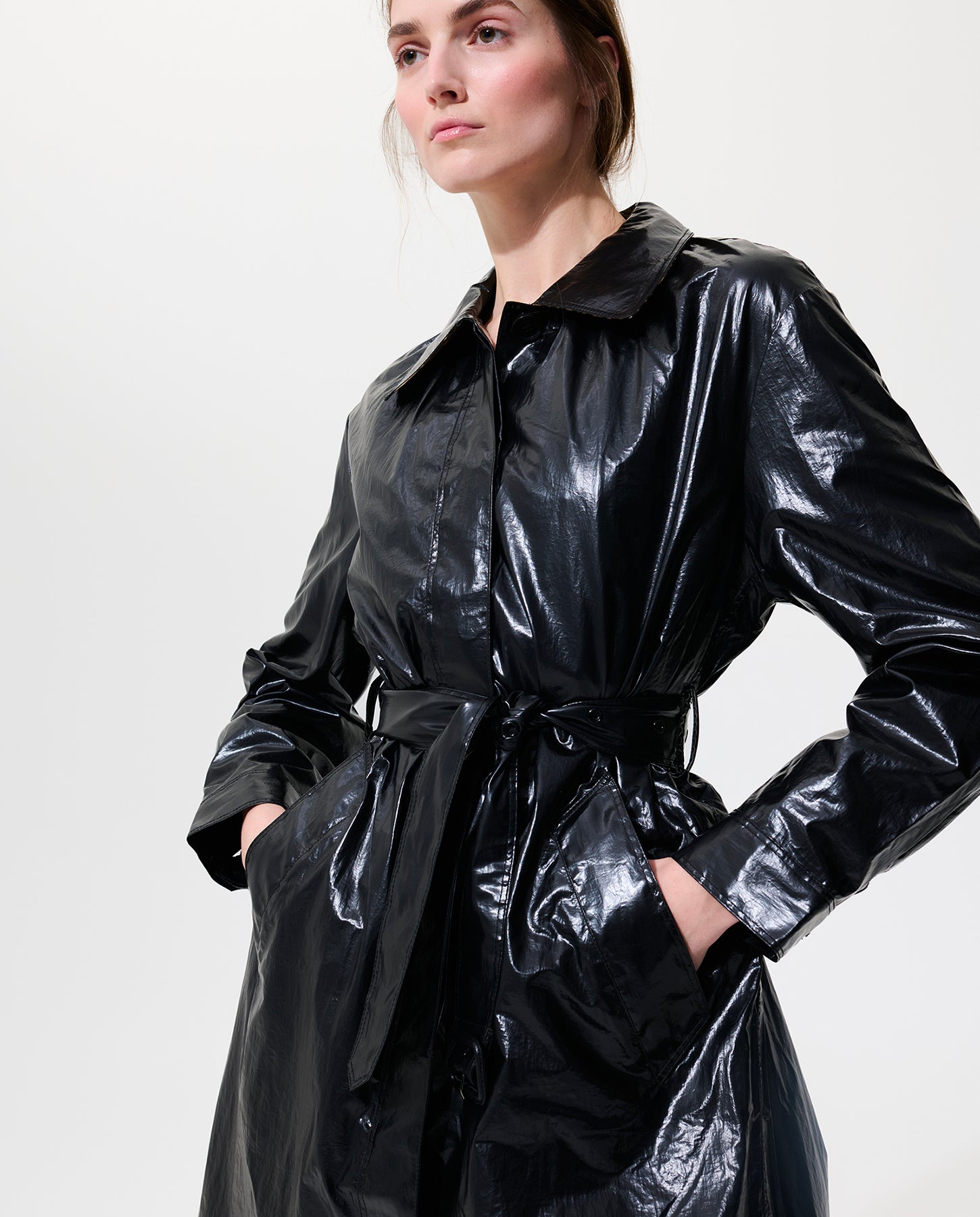 Single Breasted Trench - Black – Jane Post