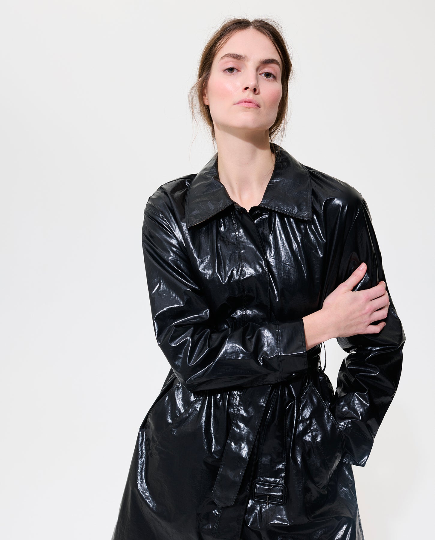 Single Breasted Trench - Black – Jane Post