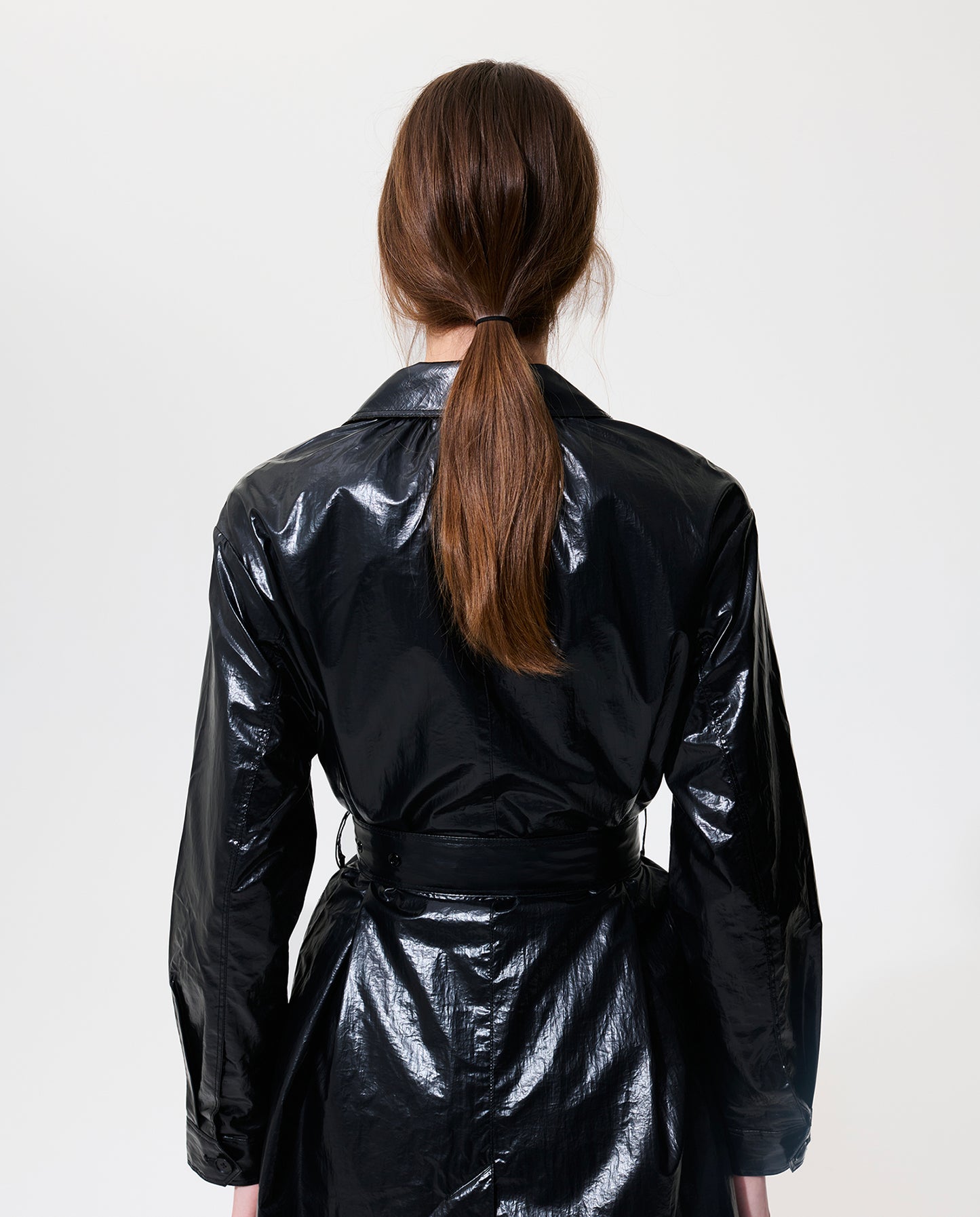 Single Breasted Trench - Black