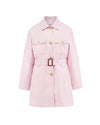 Belted Safari Jacket - Blush Pink