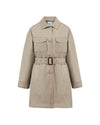 Belted Safari Jacket - Warm Grey