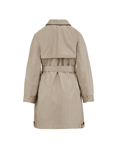 Belted Safari Jacket - Warm Grey