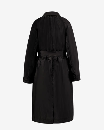 Single Breasted Trench - Black