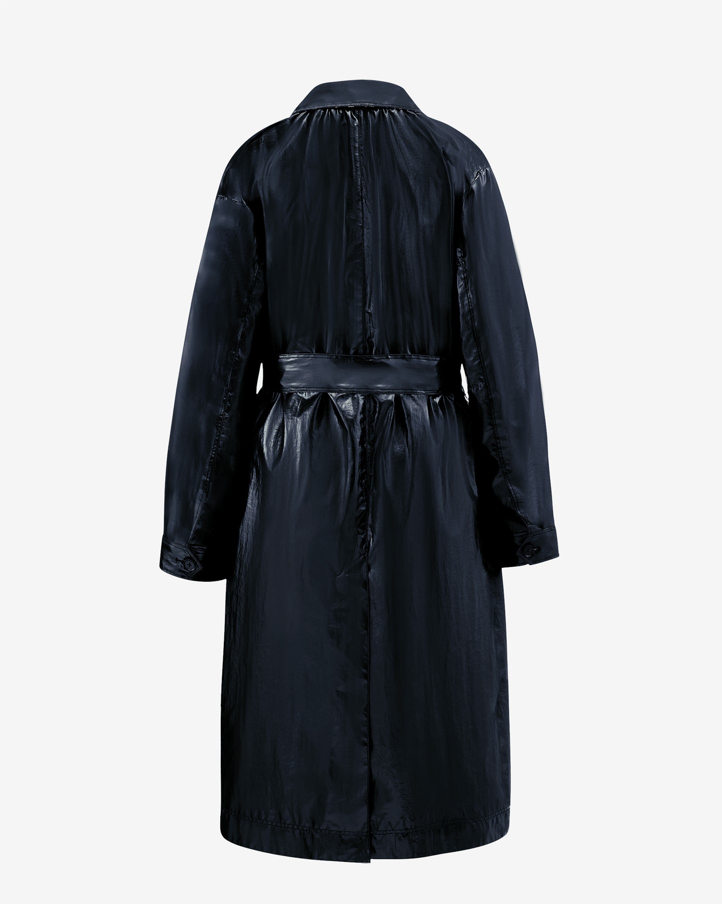 Single Breasted Trench - Black