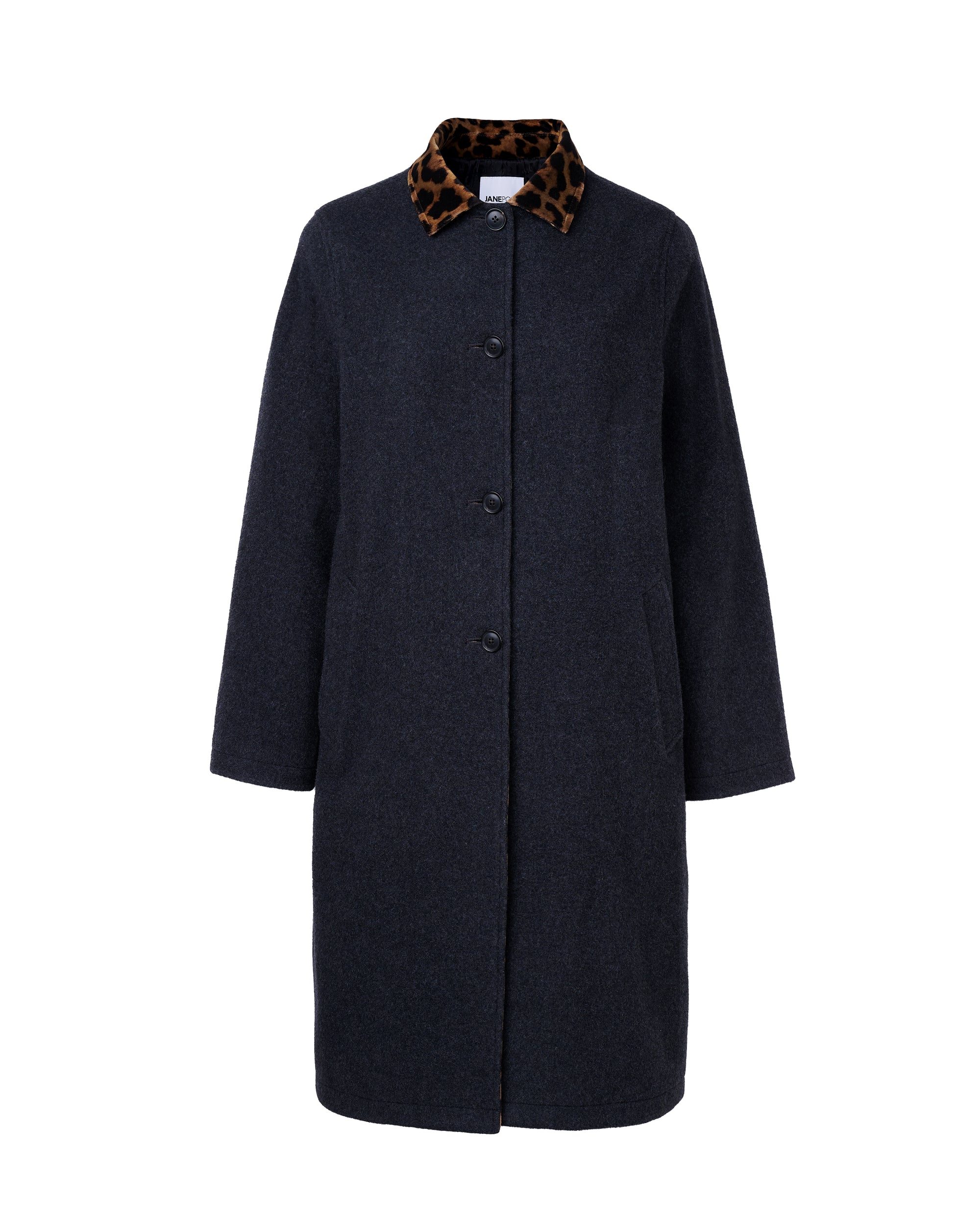 3 IN 1 WOOL COAT WITH LEOPARD TRIM Jane Post