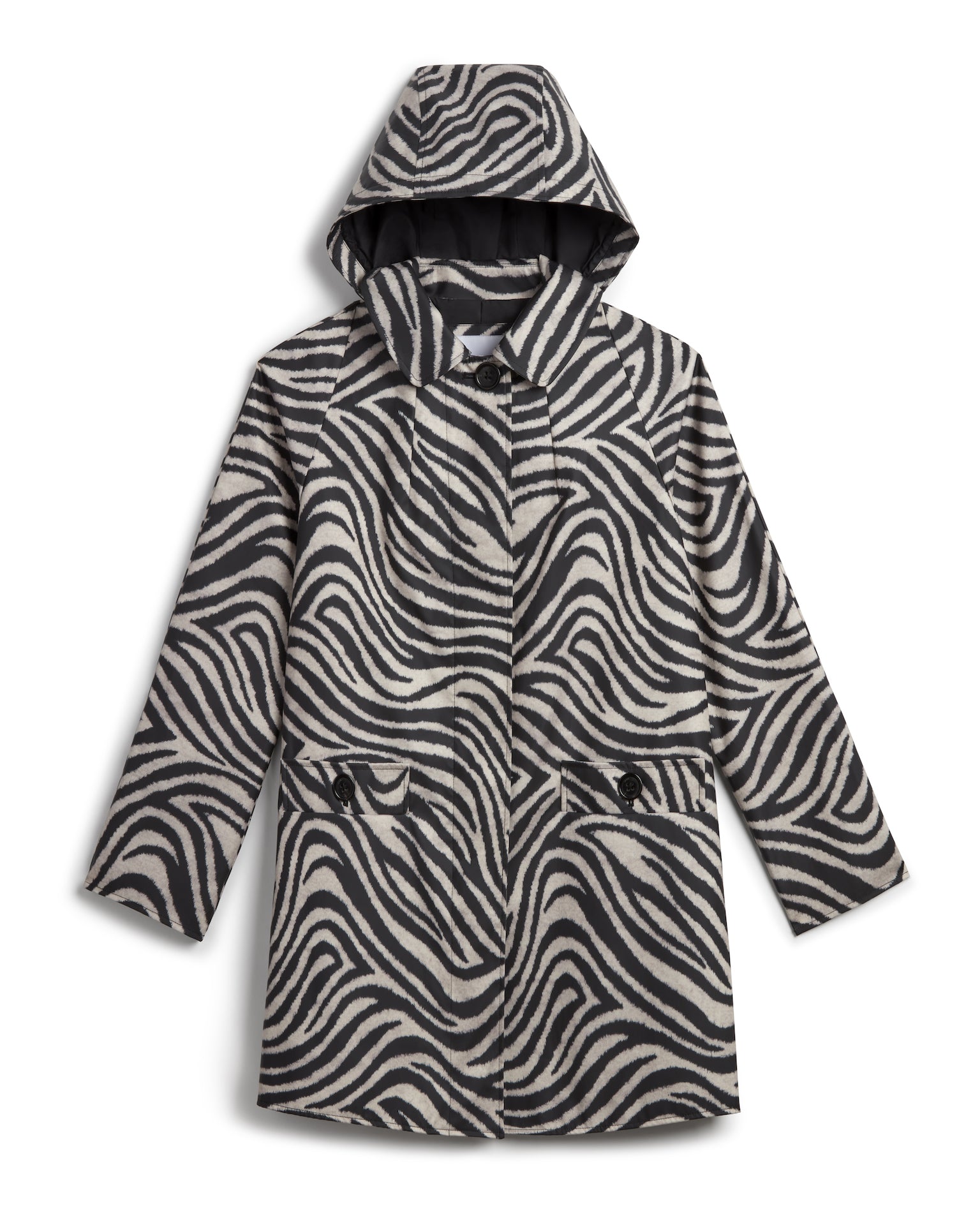 Zebra Print Rain Coat - Jane Post