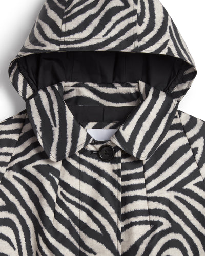 Zebra Print Rain Coat