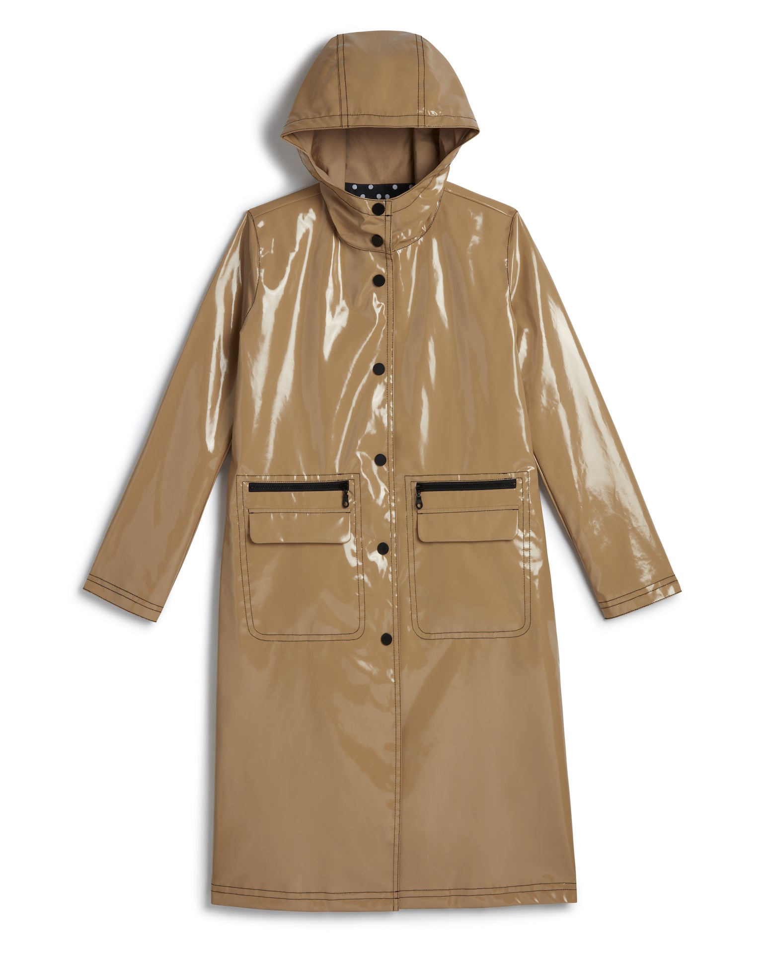 HOODED SLICKER RAIN COAT – Jane Post