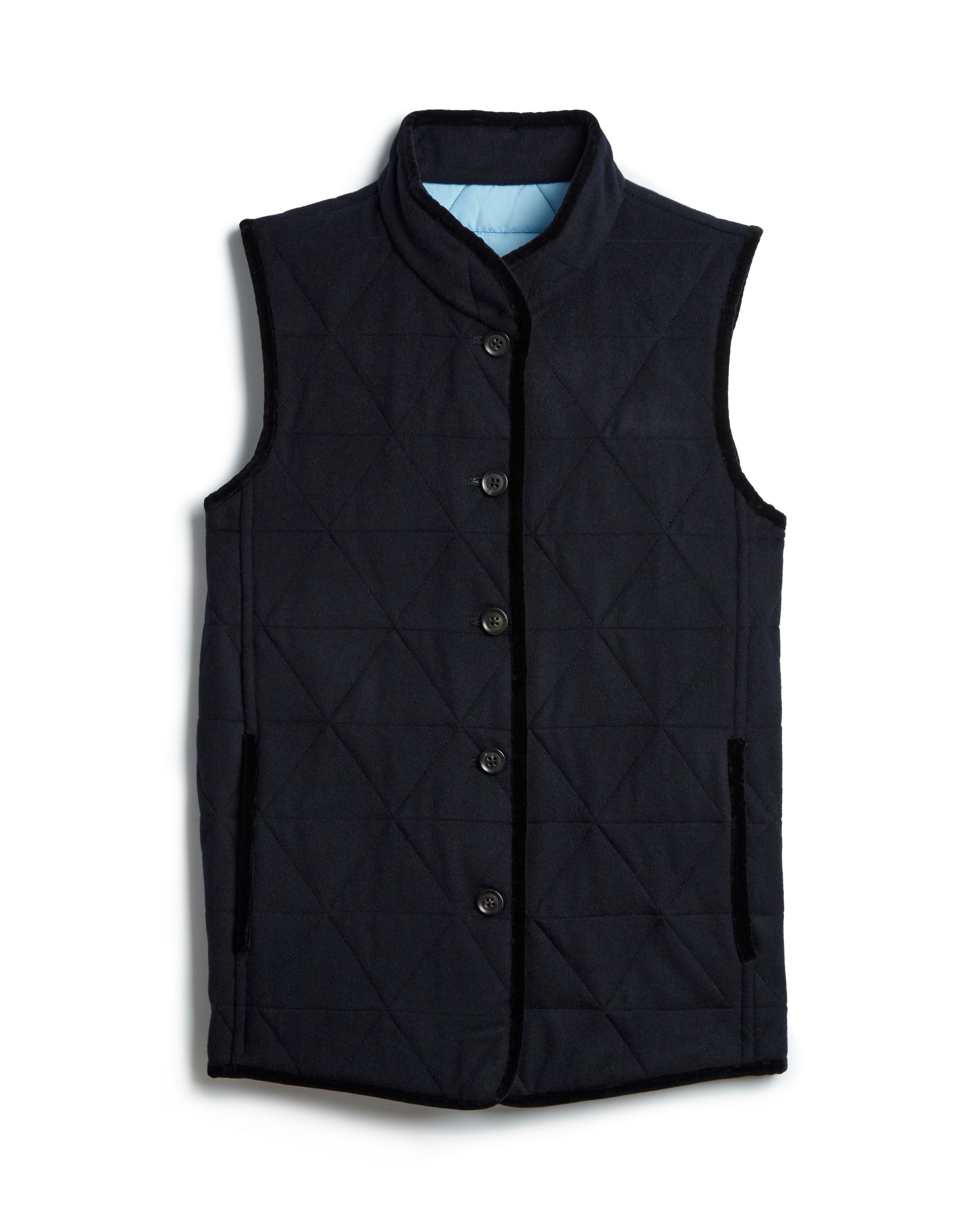 Cashmere blend quilted vest - Jane Post